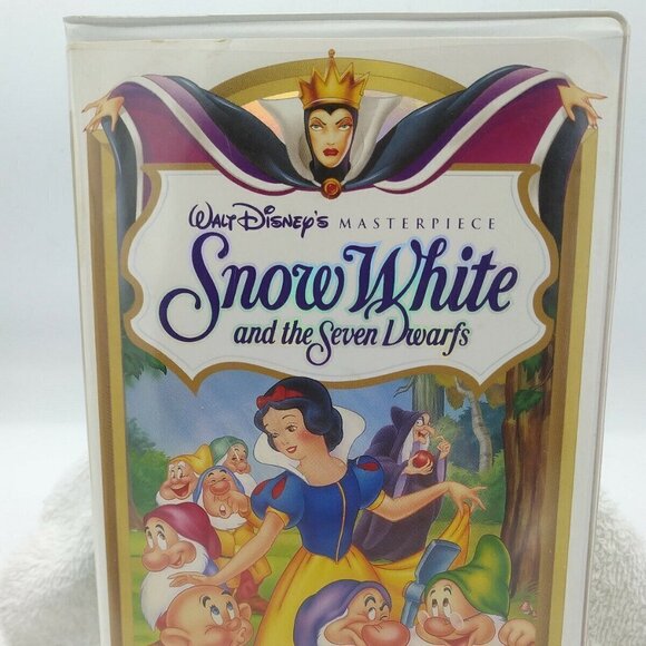 Snow White & the Seven Dwarfs VHS 1994 Clamshell Walt Disney Masterpiece - Picture 2 of 9